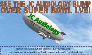 Look! Up in the Sky! It’s a Bird . . . No a Plane . . . no . . . it’s THE JC AUDIOLOGY BLIMP!